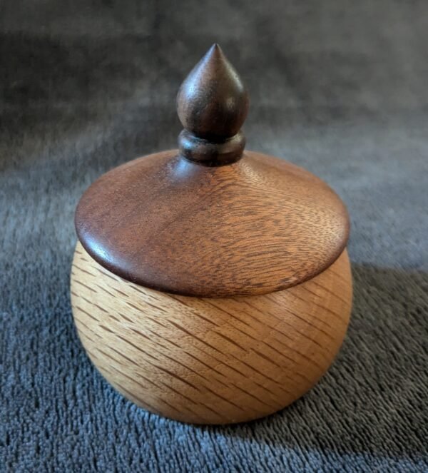 Small covered acorn box