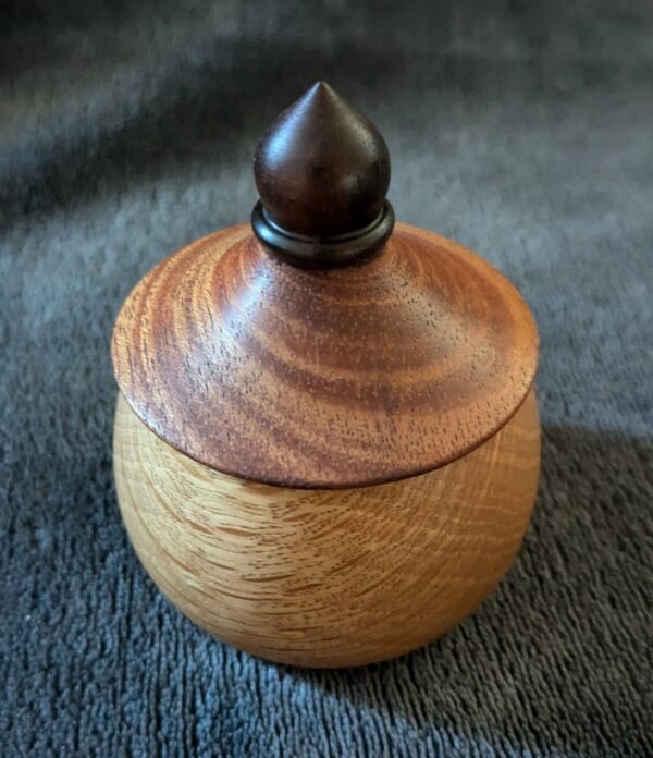 Small covered acorn box